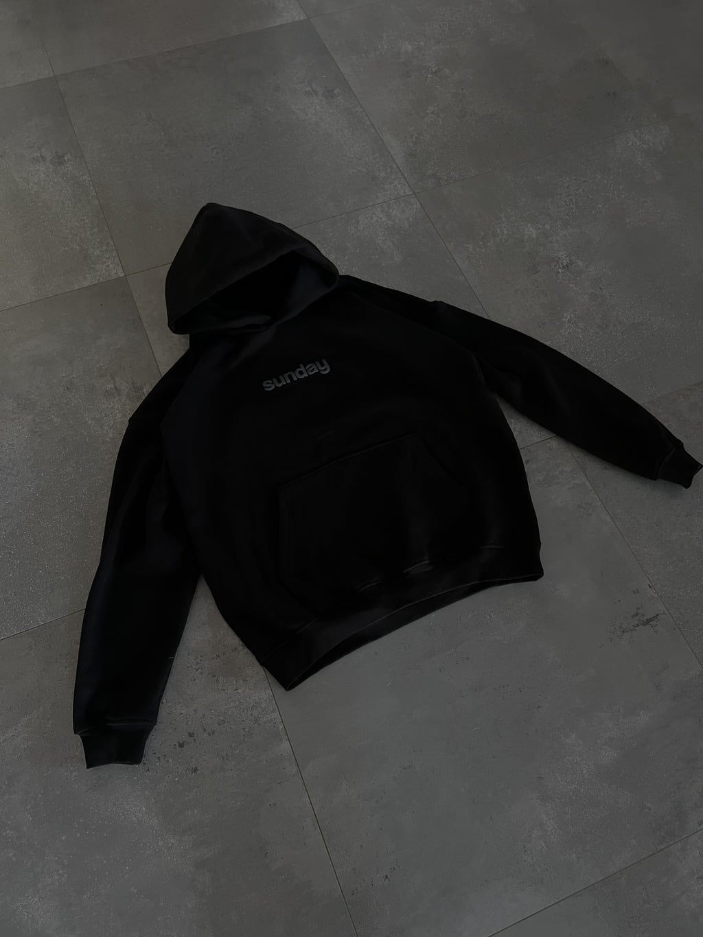 black original oversized hoodie