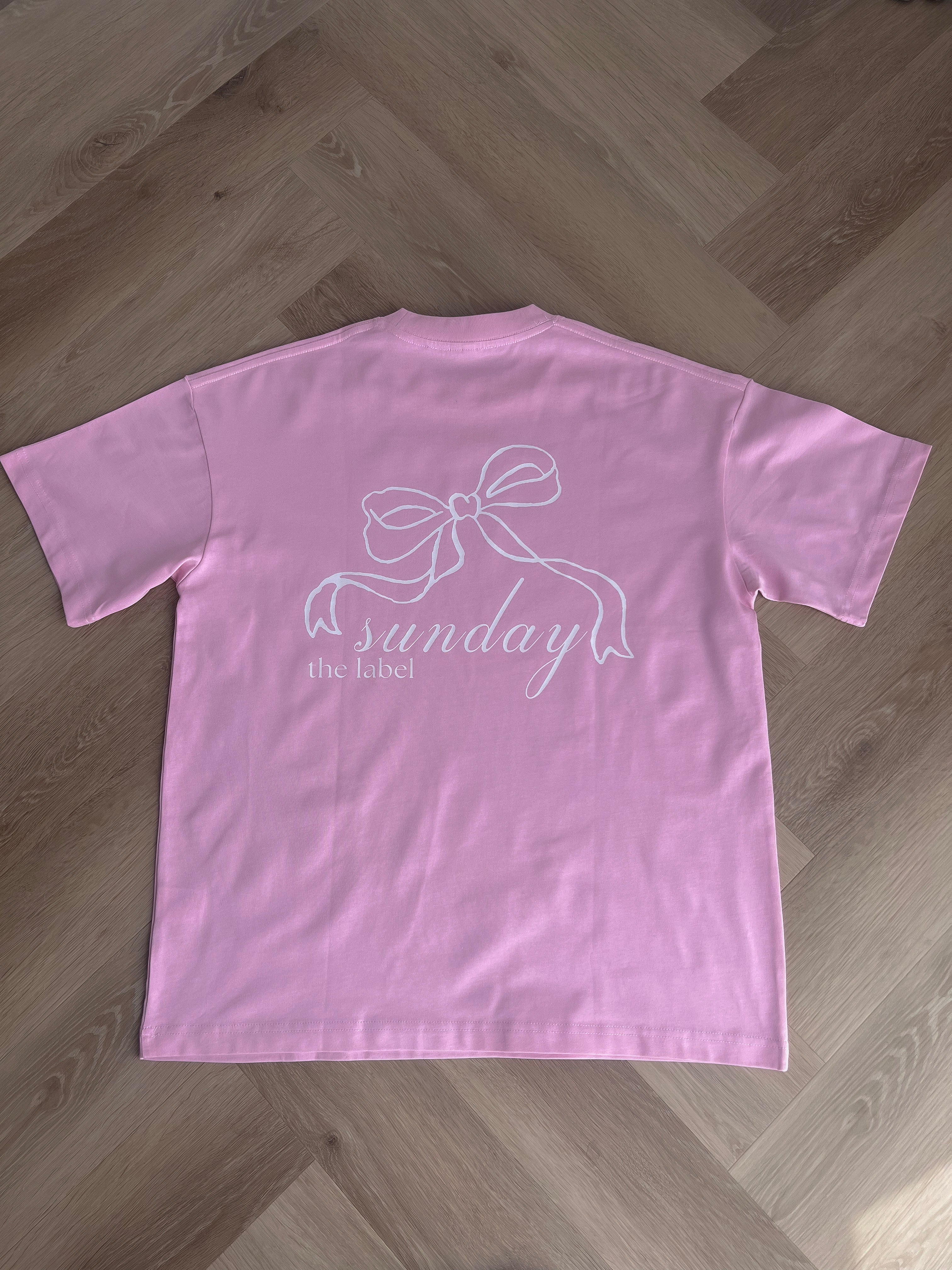 pink oversized lounge tshirt