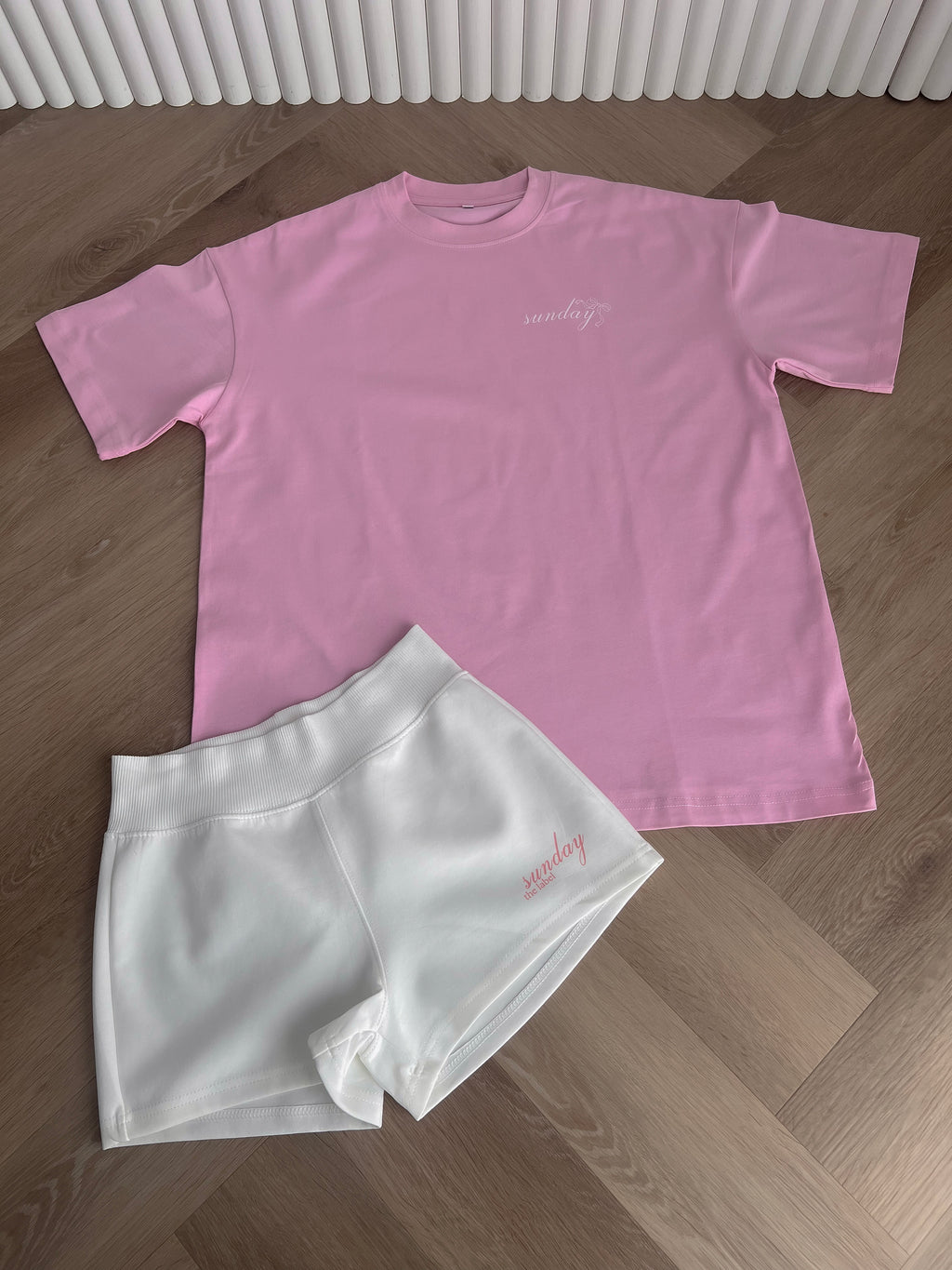 pink oversized lounge tshirt