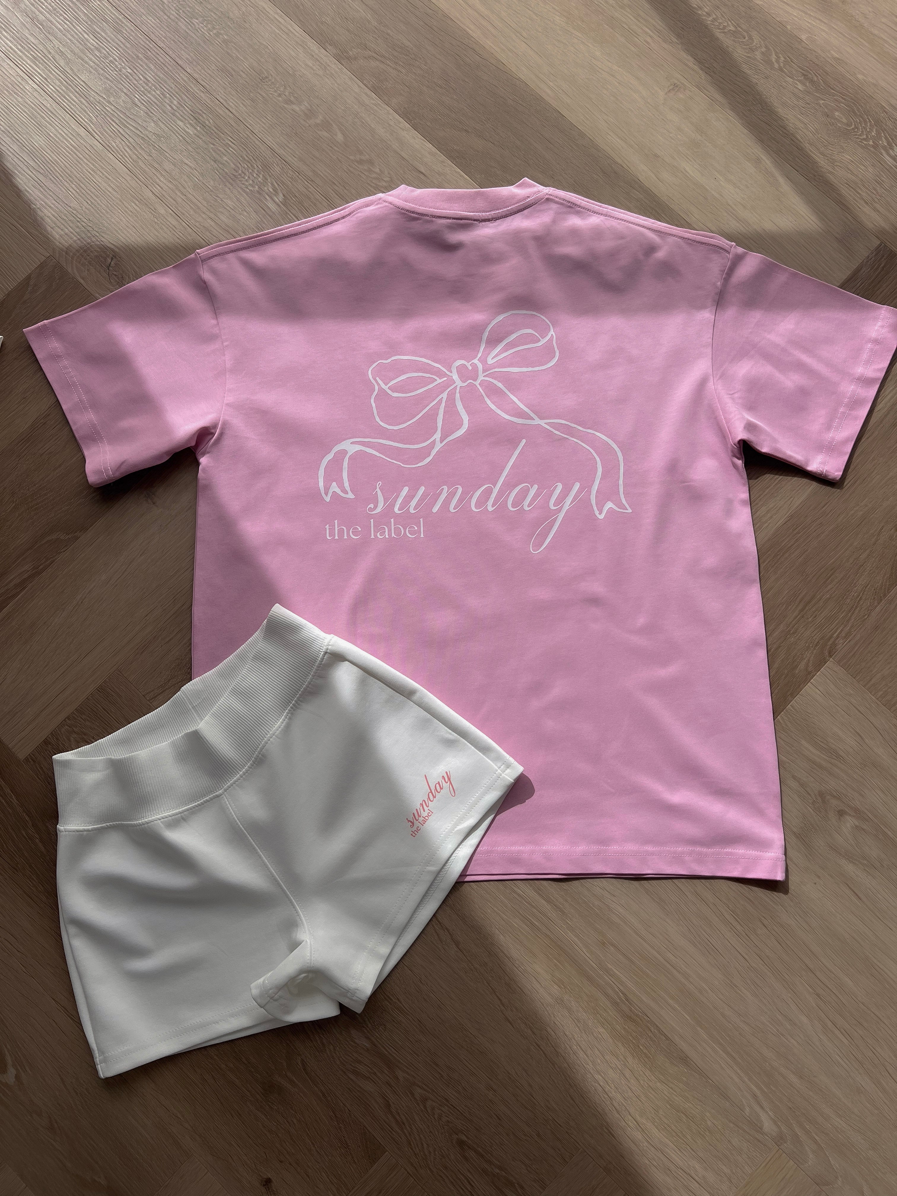 pink oversized lounge tshirt