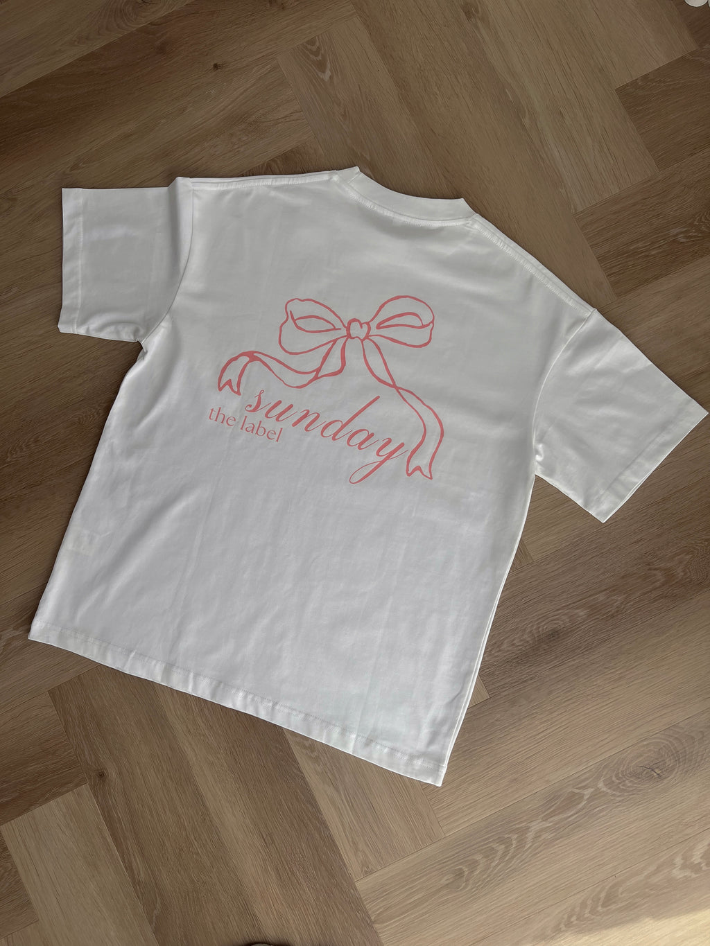 white oversized lounge tshirt