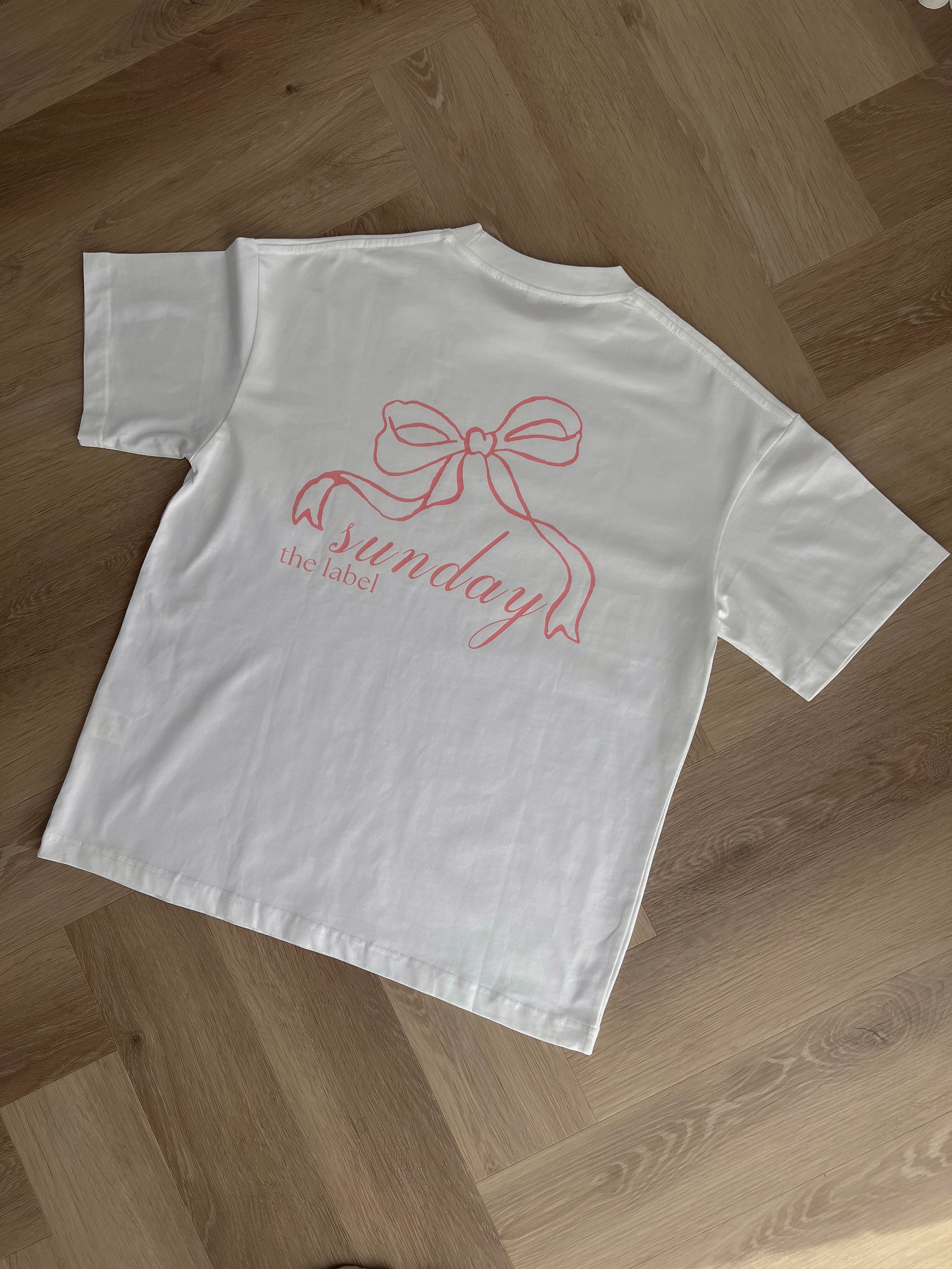 white oversized lounge tshirt