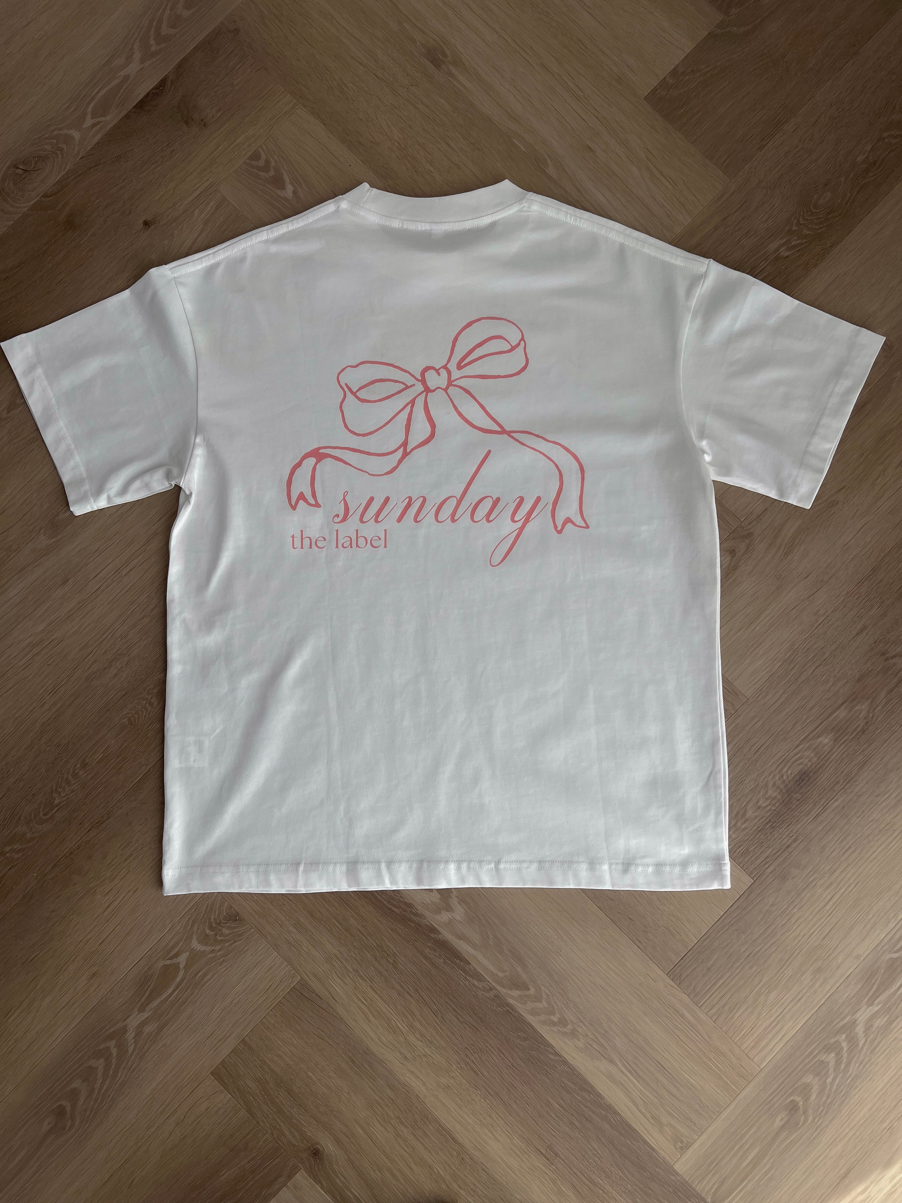 white oversized lounge tshirt